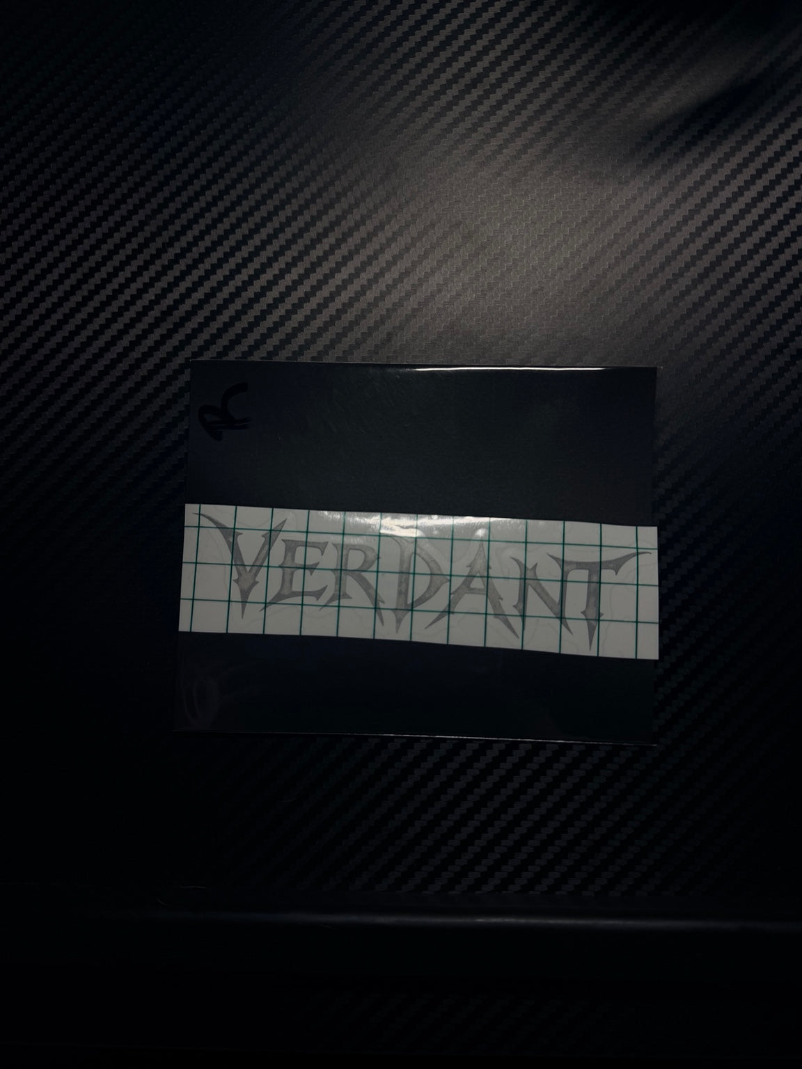 Packaged VERDANT vinyl decal with transfer tape