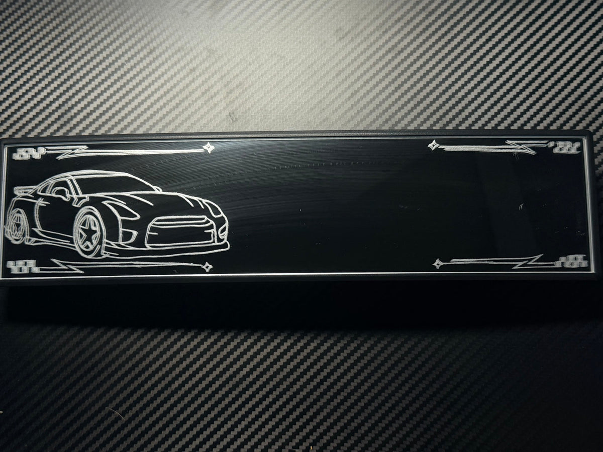 Full GT-R hand-engraved rearview mirror