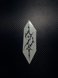 Metallic forest green thorn sigil vinyl decal