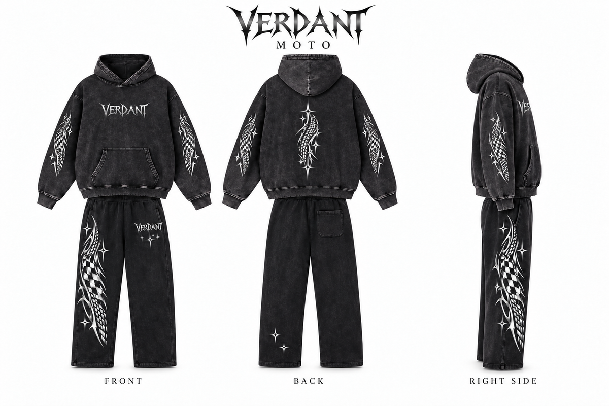 Full outfit design preview; this listing includes the sweatpants only